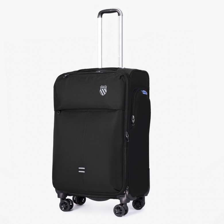 Чемодан из текстиля Kong LV 5901 чёрный 24" 4 колеса