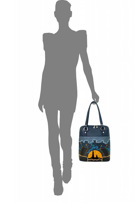 Сумка-трансформер женская Protege Д.С-226-82 "Город-12" синяя Сумка-трансформер женская Protege Д.С-226-82 "Город-12" синяя