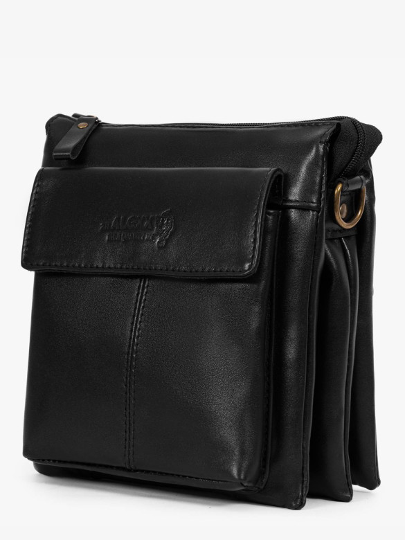 Сумка мужская zн ALEXX ALG0108 черная наппа