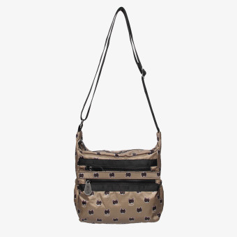 Сумка женская Minigirl S3016 коты коричневая