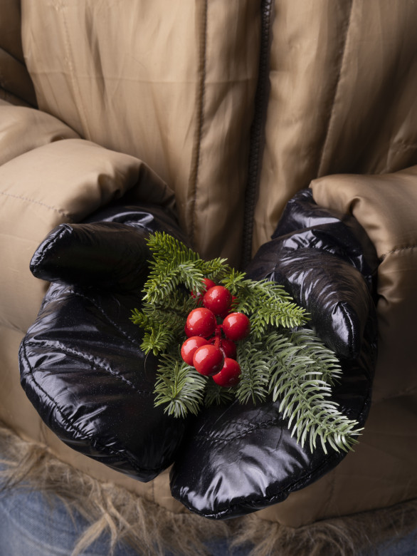 Варежки женские Baggins балоний стег.угол в ассорт.