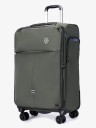 Чемодан из текстиля Kong LV 5901 хаки 28" 4 колеса