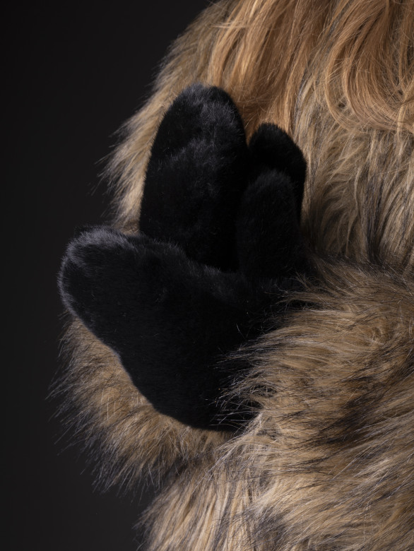 Варежки женские Baggins иск.мех черные Варежки женские Baggins иск.мех черные