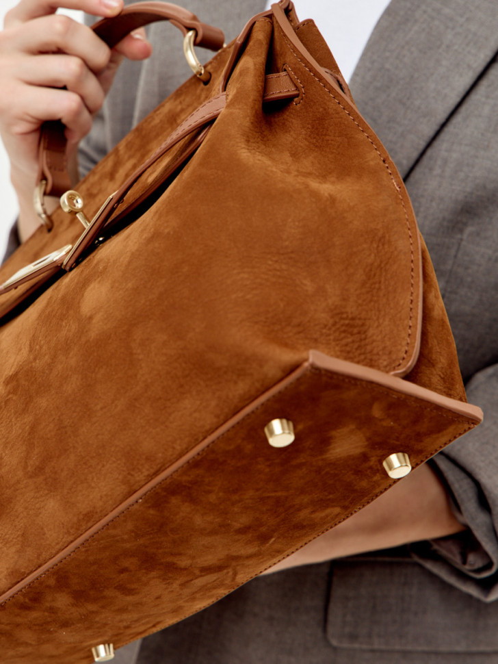 Сумка Curanni 9402 замша рыжая Сумка Curanni 9402 замша рыжая