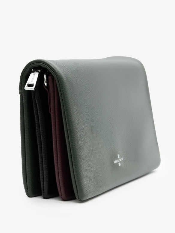  Сумка женская Vishnia 0006 green/wine