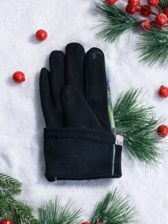 Перчатки женские Ангел 111-8 Вангог мак