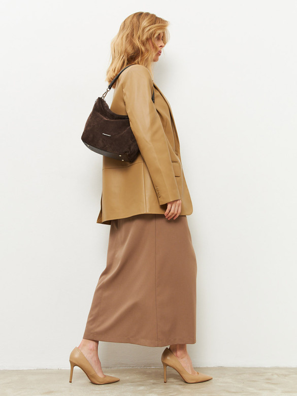 Сумка FIATO 2757 замша шоколад Сумка FIATO 2757 замша шоколад