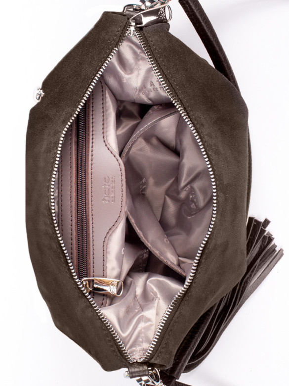 Сумка FIATO 2757 замша шоколад Сумка FIATO 2757 замша шоколад