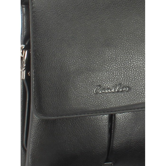 Мужская сумка-планшет из экокожи Cantlor L3012S-5 чёрная Мужская сумка-планшет из экокожи Cantlor L3012S-5 чёрная