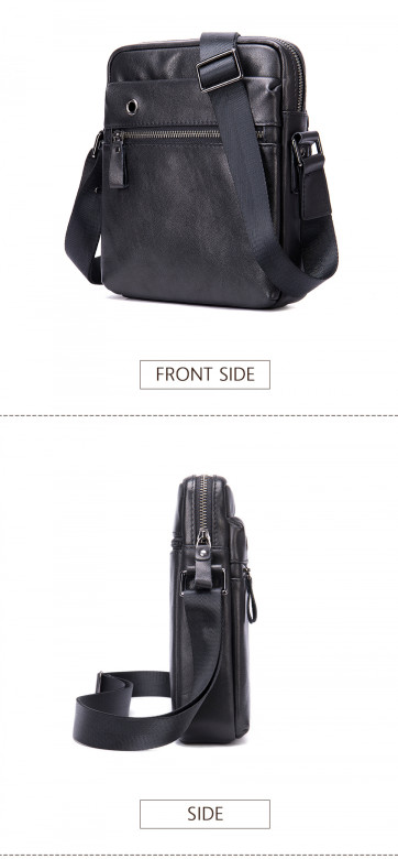 Мужская сумка через плечо 8717 чёрная
