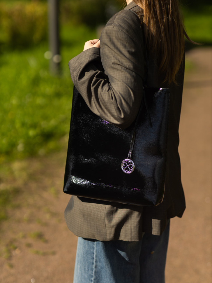 Сумка женская Baggins KDL-1300 лак черный