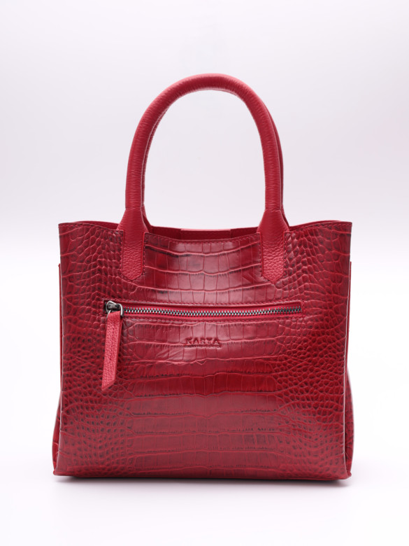 Сумка женская Karya 2392 красный крокодил Сумка женская Karya 2392 красный крокодил
