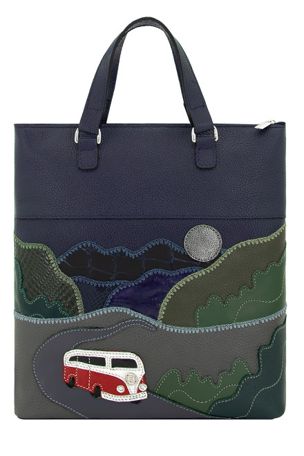 Сумка-рюкзак женская Protege, ДС-506-282 Автомобиль №3 синий флотер Сумка-рюкзак женская Protege, ДС-506-282 Автомобиль №3 синий флотер