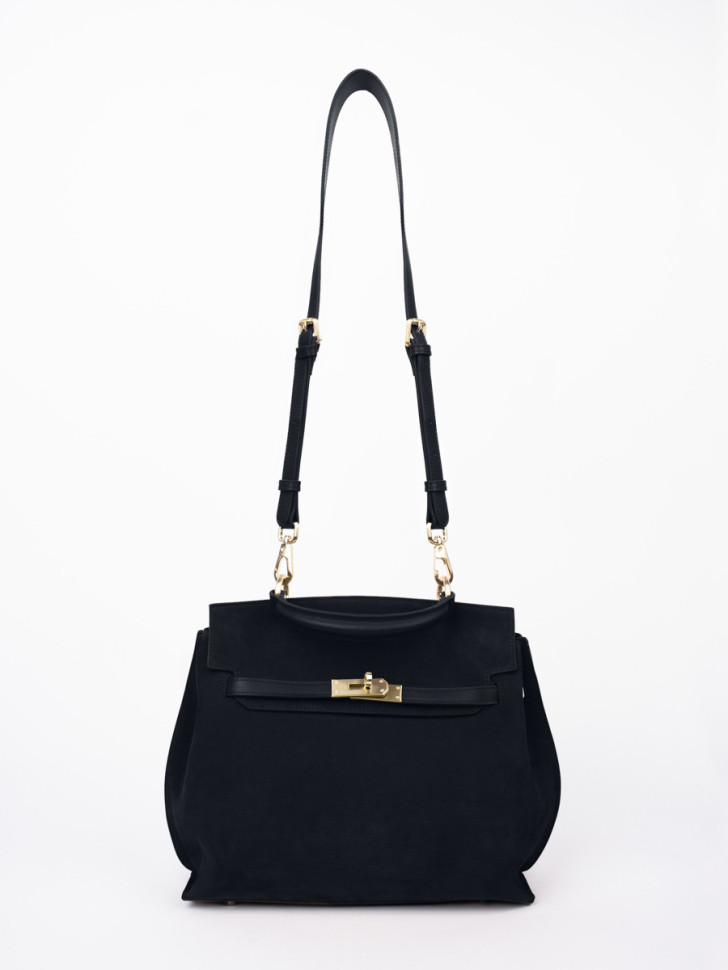 Сумка Curanni 9402 замша чёрная Сумка Curanni 9402 замша чёрная