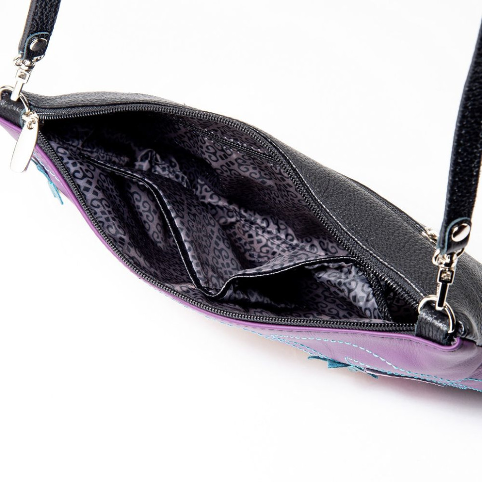 Кожаный клатч Protege, 251-166 "Такса №3" чёрная