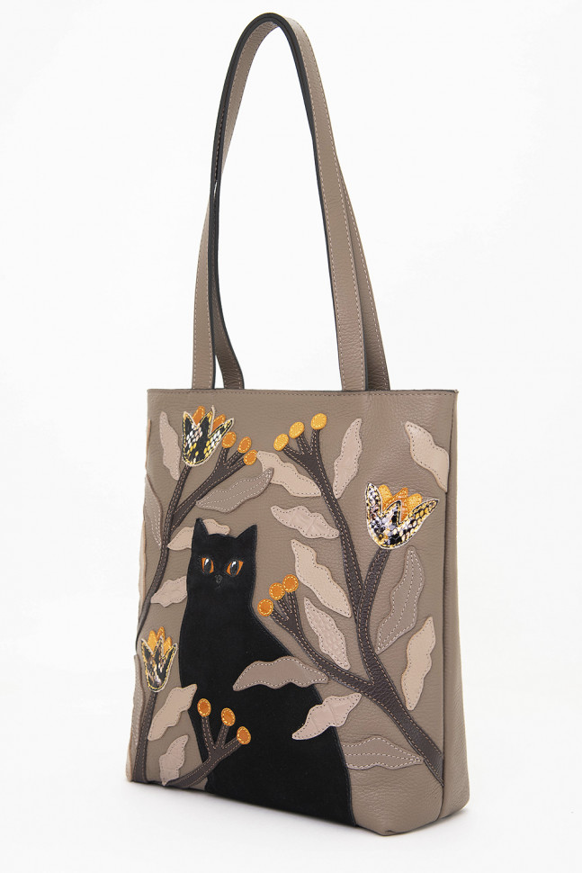 Сумка Protege  Д.С.-517-317 "Кот №54" т.капучино флотер Сумка Protege  Д.С.-517-317 "Кот №54" т.капучино флотер