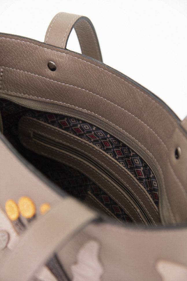 Сумка Protege  Д.С.-517-317 "Кот №54" т.капучино флотер Сумка Protege  Д.С.-517-317 "Кот №54" т.капучино флотер