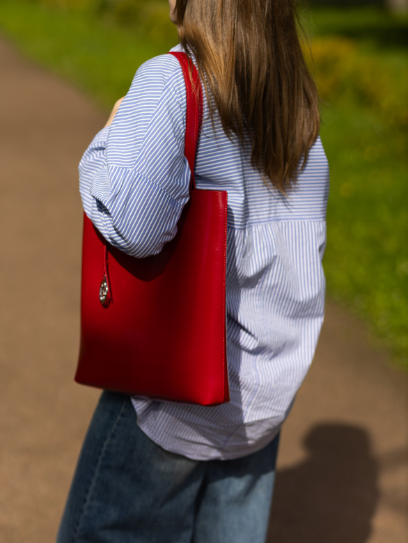 Сумка женская Baggins KDL-1300 лак красный