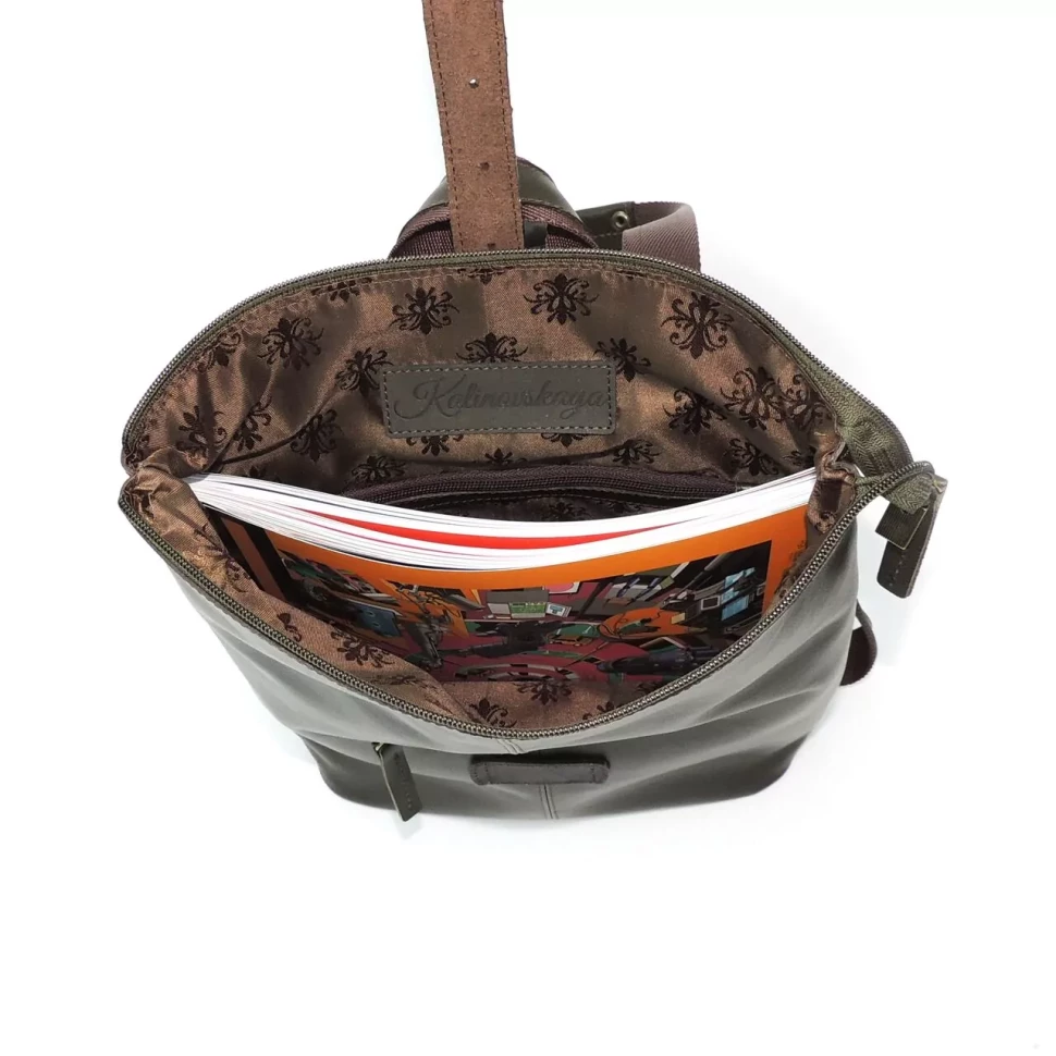 Сумка-рюкзак Kalinovskaya СР-34.732 олива Сумка-рюкзак Kalinovskaya СР-34.732 олива