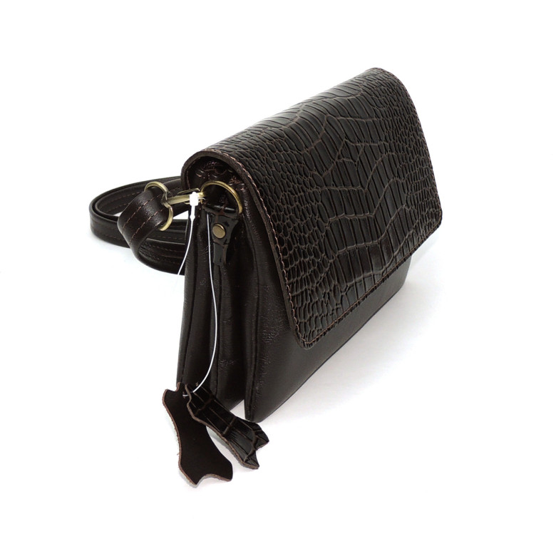 Коричневая женская кожаная сумка Natalia Kalinovskaya «Кора»