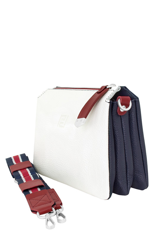 Сумка женская Protege Ц-438 белая/синяя флотер