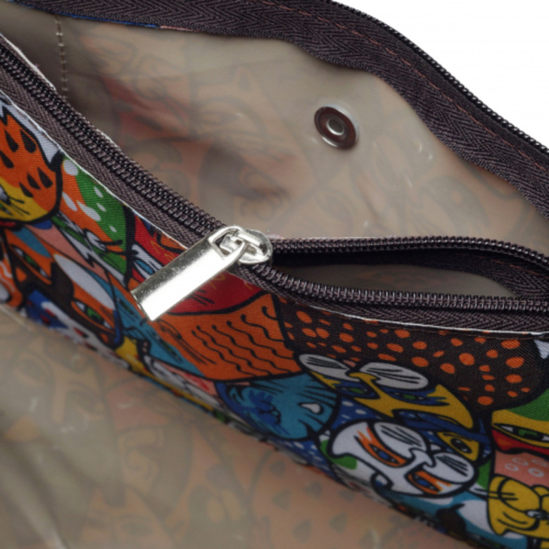 Дорожная сумка Antan, 2-313 коты ч/б цветные мультиколор Дорожная сумка Antan, 2-313 коты ч/б цветные мультиколор