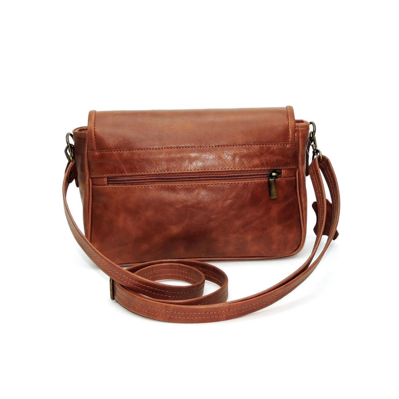 Женская сумка Natalia Kalinovskaya, «Спринг» с тиснением рыжая 