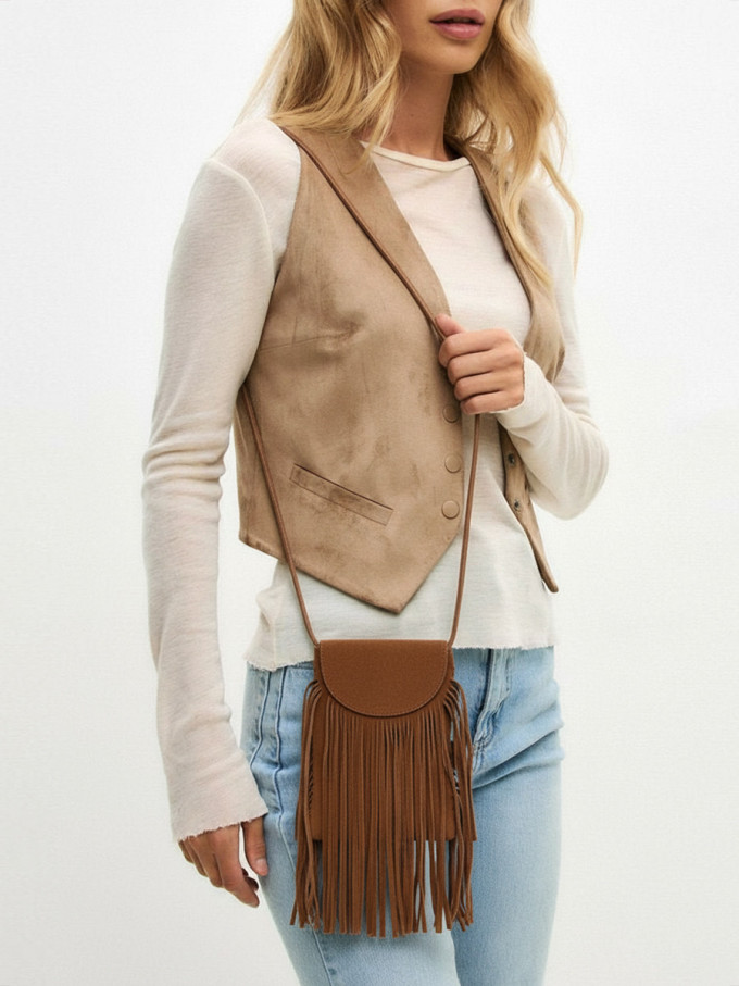 Сумка Lamagio 5840 замша рыжая Сумка Lamagio 5840 замша рыжая