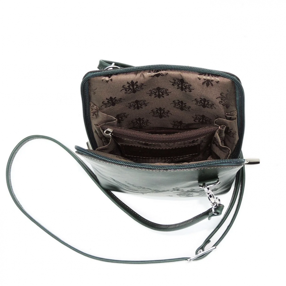 Женская кожаная сумка Natalia Kalinovskaya С83п-631 зеленая Женская кожаная сумка Natalia Kalinovskaya С83п-631 зеленая