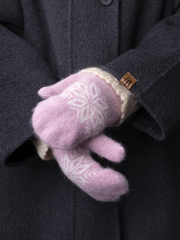 Варежки женские Корона 3046 розовые Варежки женские Корона 3046 розовые