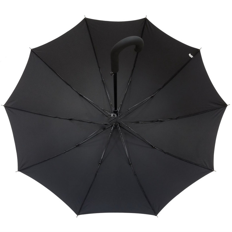Зонт-трость мужской Euroclim 301, 10 спиц, ручка крюк софт-тач