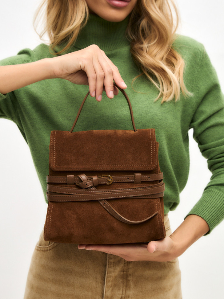 Сумка Lamagio 68920 замша рыжая Сумка Lamagio 68920 замша рыжая