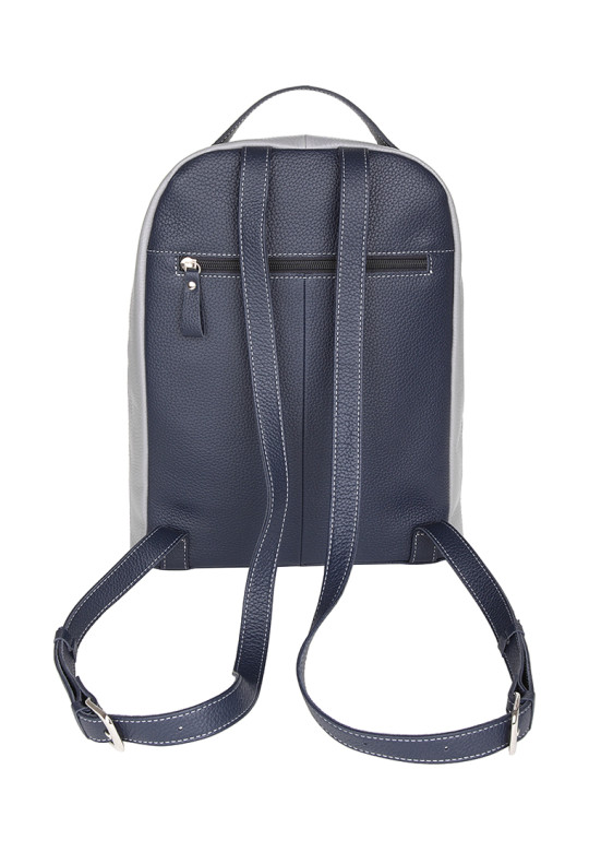 Рюкзак Esse 78227 НАОМИ INDIGO кожа флотер синий/серый