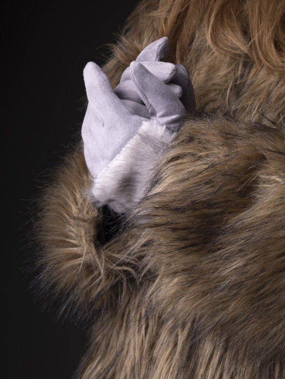 Перчатки женские Юйлин 7749 серые Перчатки женские Юйлин 7749 серые