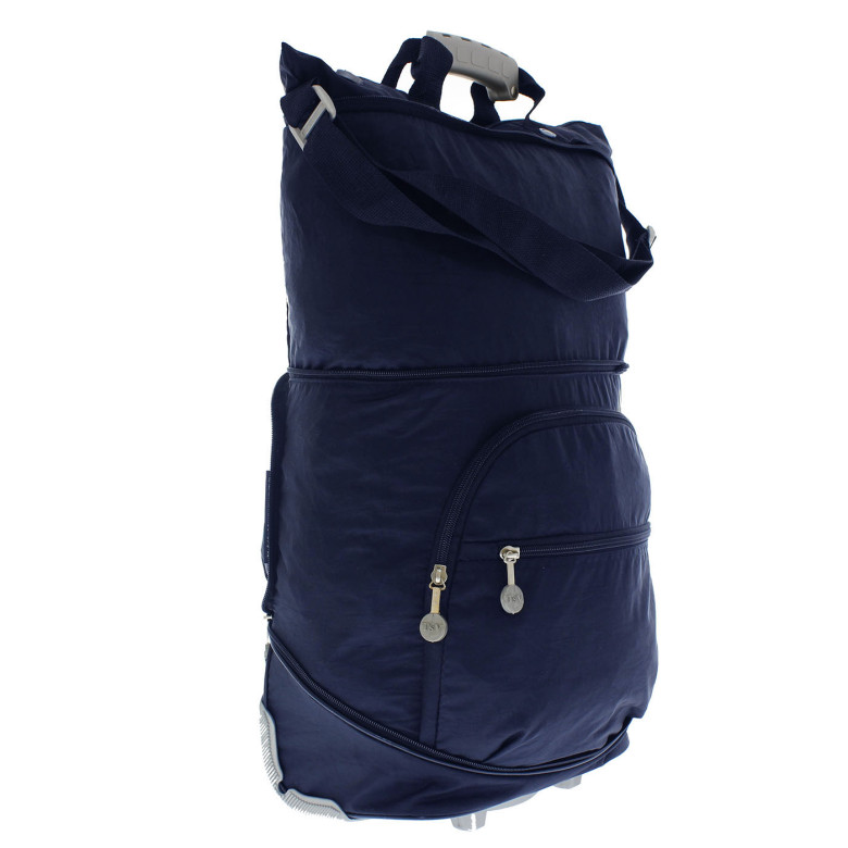 Сумка-трансформер дорожная хозяйственная на 2 колёсах TsV 526.22 синяя