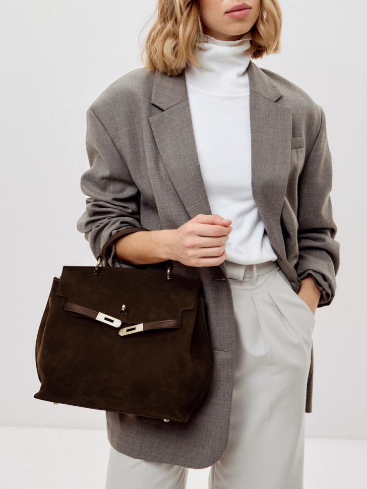 Сумка Curanni 9402 замша коричневая Сумка Curanni 9402 замша коричневая