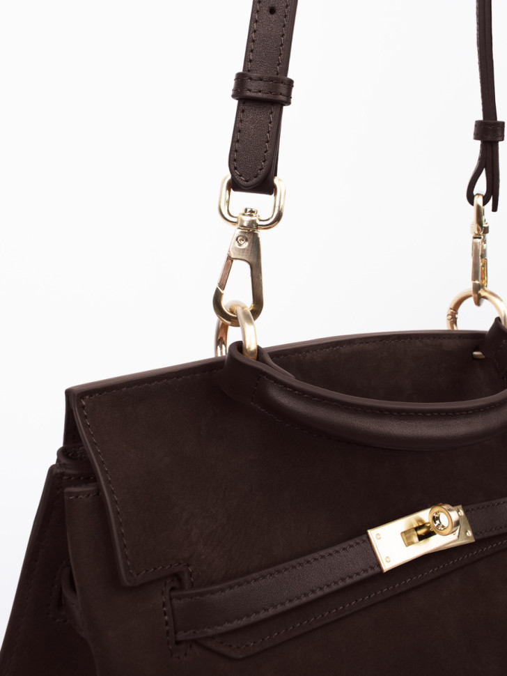 Сумка Curanni 9402 замша коричневая Сумка Curanni 9402 замша коричневая