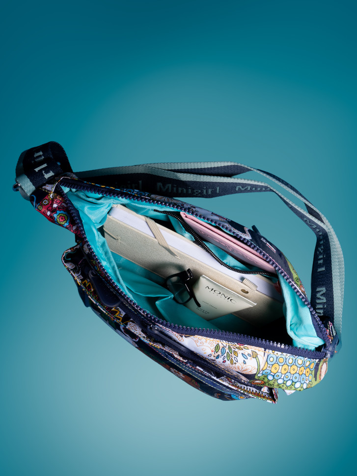 Сумка женская Minigirl S3016 слон тёмно-синяя Сумка женская Minigirl S3016 слон тёмно-синяя