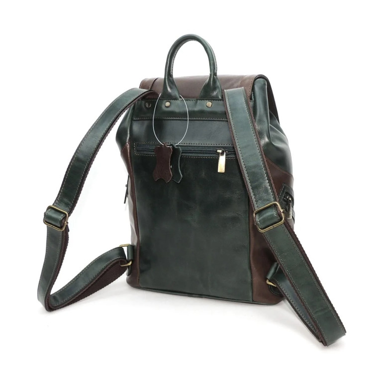 Рюкзак женский Natalia Kalinovskaya, "Стасия" зеленый/коричневый Рюкзак женский Natalia Kalinovskaya, "Стасия" зеленый/коричневый