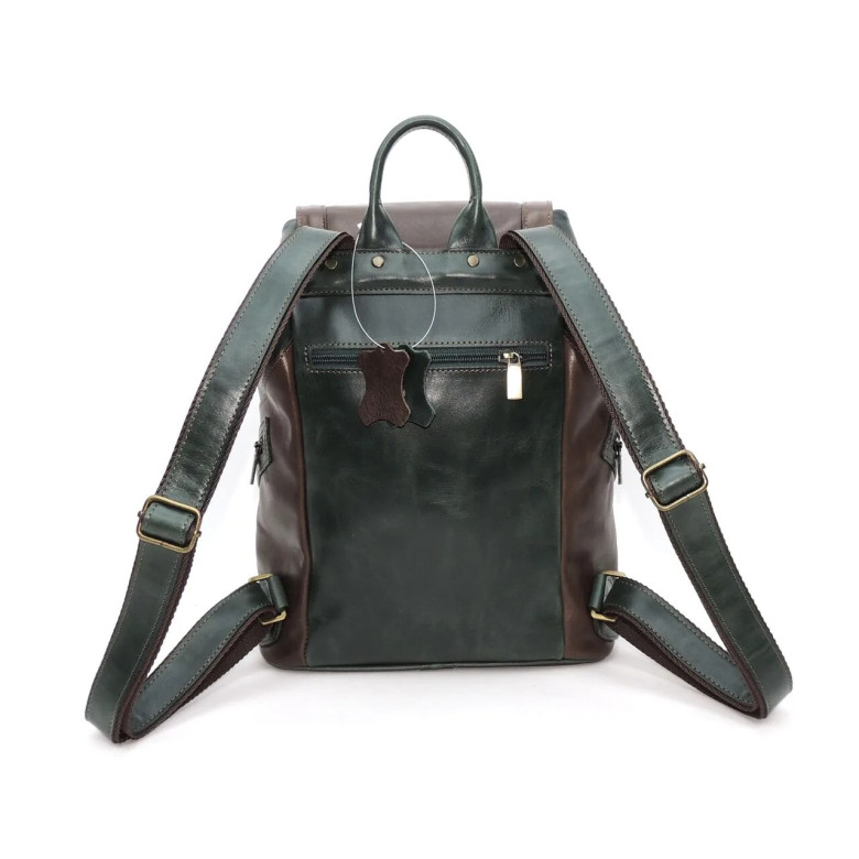 Рюкзак женский Natalia Kalinovskaya, "Стасия" зеленый/коричневый Рюкзак женский Natalia Kalinovskaya, "Стасия" зеленый/коричневый
