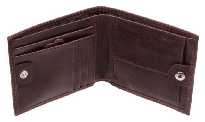 Мужское портмоне Dimanche Camel 635 коричневое, натуральная кожа