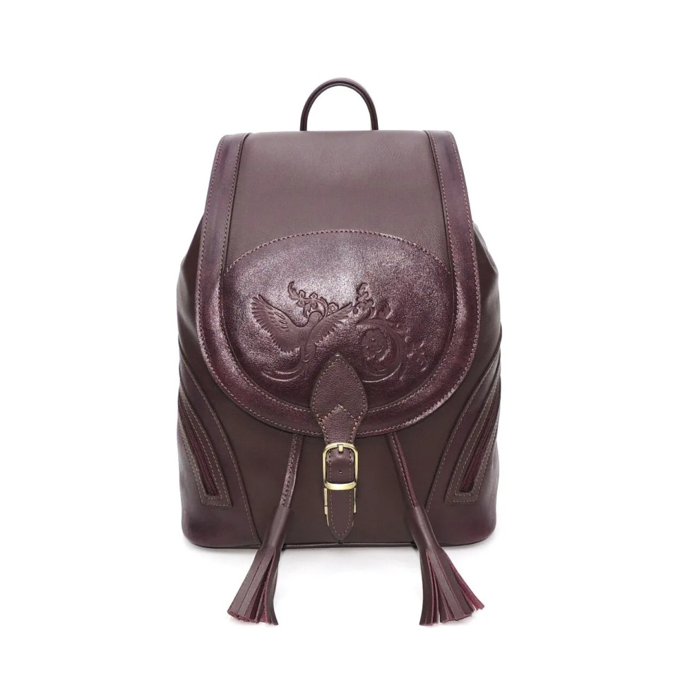 Рюкзак женский Natalia Kalinovskaya, "Климин" бордо гладкий Рюкзак женский Natalia Kalinovskaya, "Климин" бордо гладкий