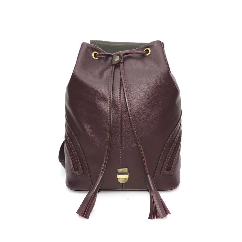 Рюкзак женский Natalia Kalinovskaya, "Климин" бордо гладкий Рюкзак женский Natalia Kalinovskaya, "Климин" бордо гладкий