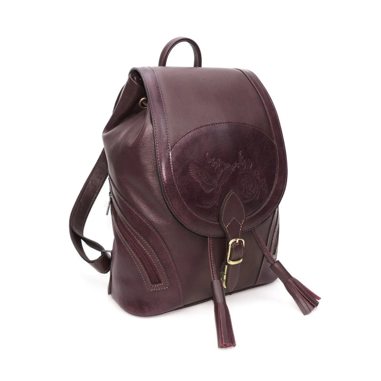 Рюкзак женский Natalia Kalinovskaya, "Климин" бордо гладкий Рюкзак женский Natalia Kalinovskaya, "Климин" бордо гладкий