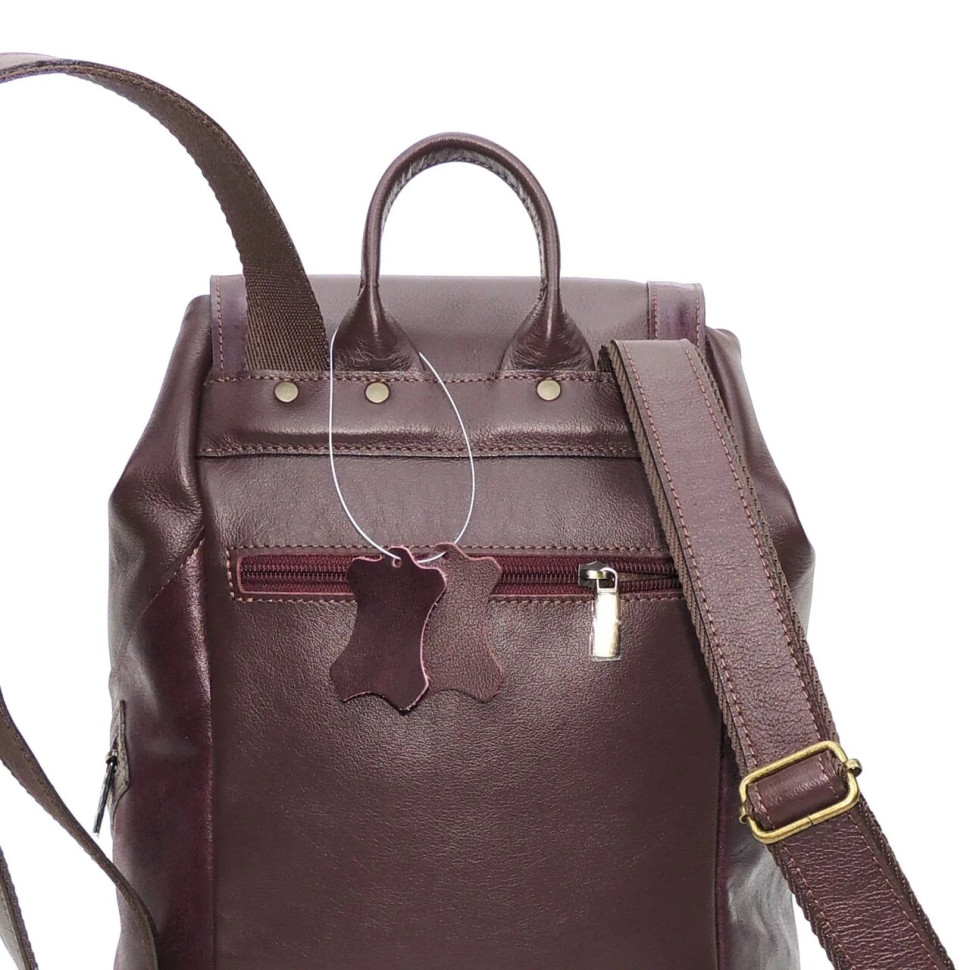 Рюкзак женский Natalia Kalinovskaya, "Климин" бордо гладкий Рюкзак женский Natalia Kalinovskaya, "Климин" бордо гладкий