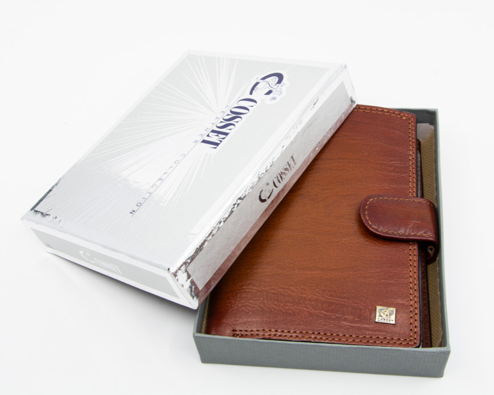 Портмоне мужское "3 в 1" Cosset F14-327-704H коричневое Портмоне мужское "3 в 1" Cosset F14-327-704H коричневое