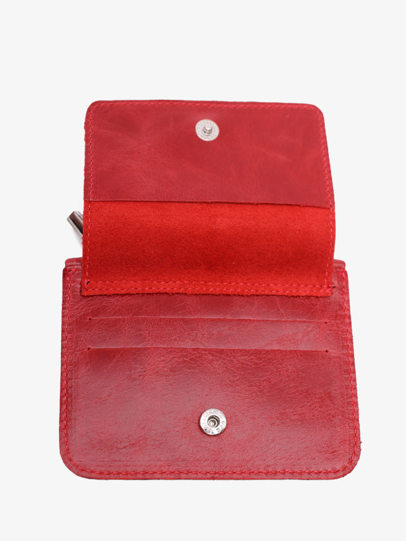 Картхолдер-монетница П-801ft-1930/001 красный