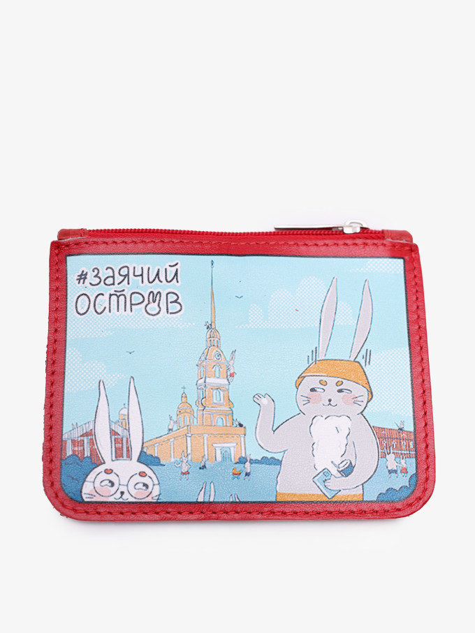 Картхолдер-монетница П-801ft-1930/001 красный Картхолдер-монетница П-801ft-1930/001 красный