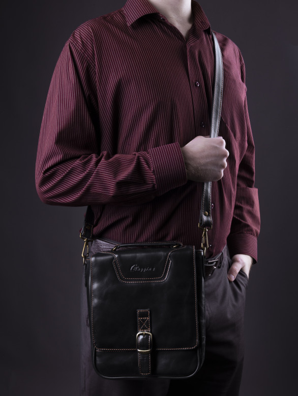 Сумка мужская Baggins 1074 черная друид