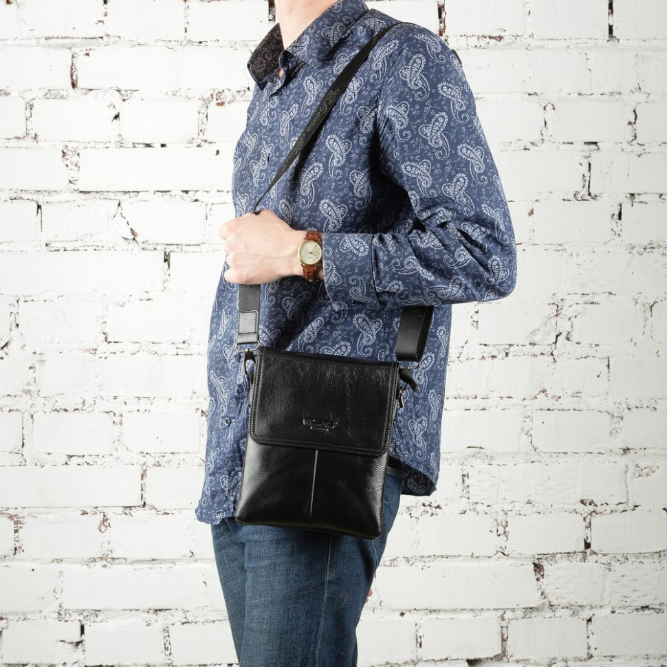 Сумка мужская Cheer Soul 6831 чёрная Сумка мужская Cheer Soul 6831 чёрная